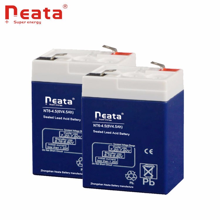 Low price VRLA sealed lead acid battery 6V 4.5Ah rechargeable storage battery for portable speaker