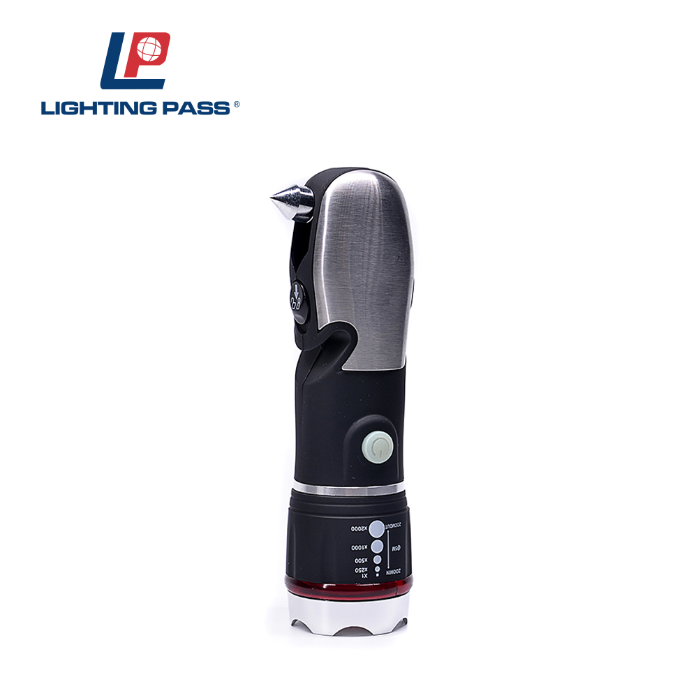 emergency flashlight tactical with knife type