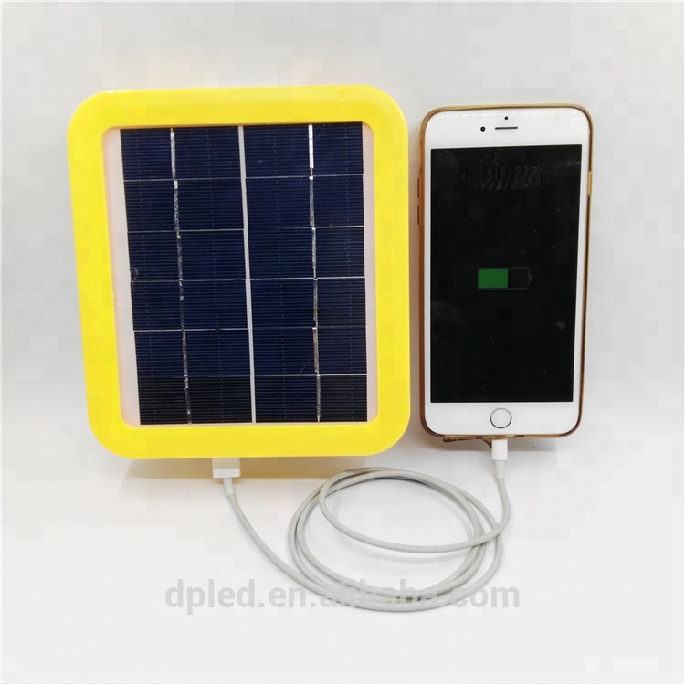 Cheap portable solar panel 2w with light bulb