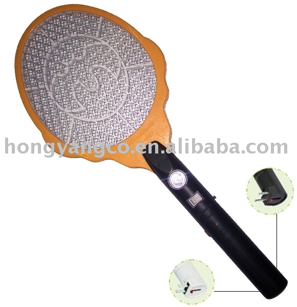 HYD3902 With 3 layers mosquito killer racket bat, electronic bug zapper racket