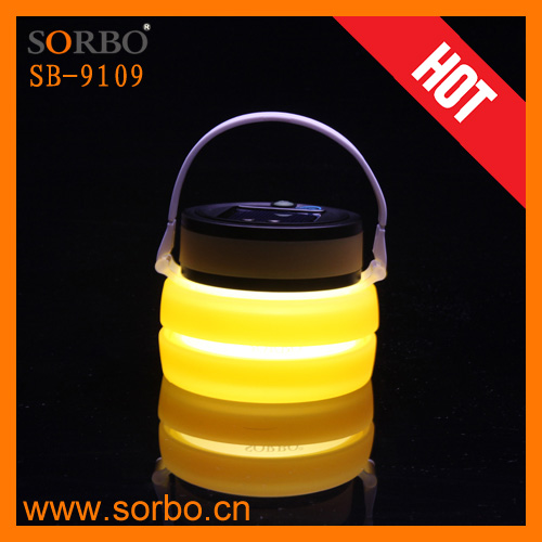 2019 Hot New Products Silicon Collapsible Bottle LED Camping Lantern Night Lights