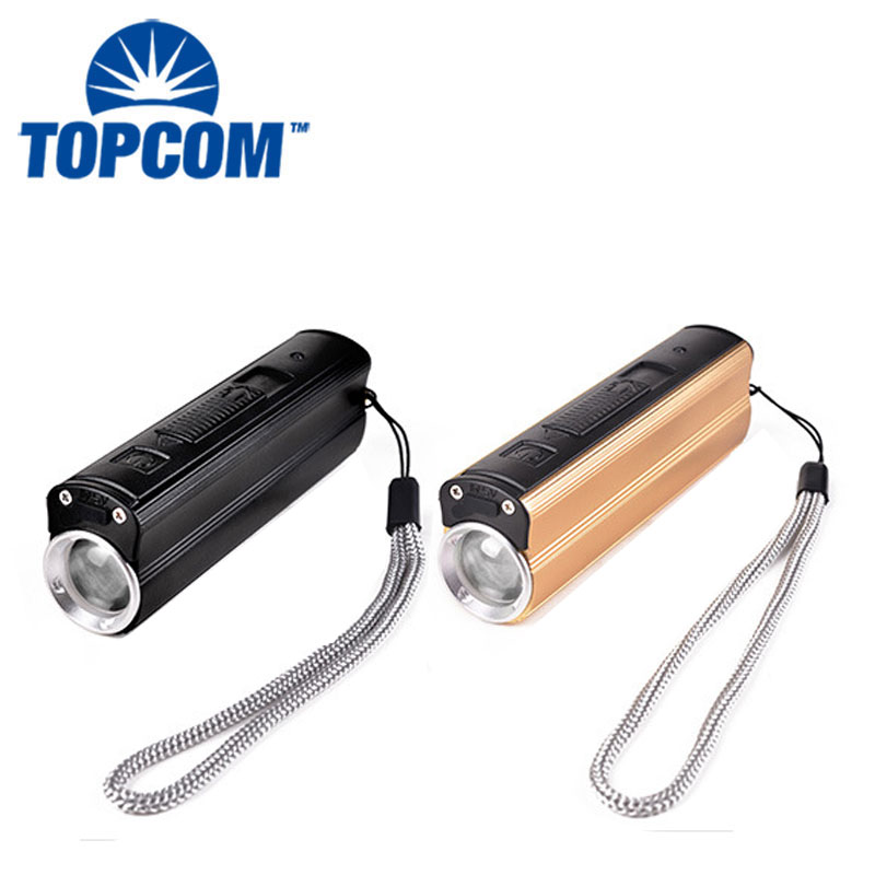 Aluminum Alloy 18650 Battery USB Rechargeable Flashlight Electronic Cigar Torch Lighter