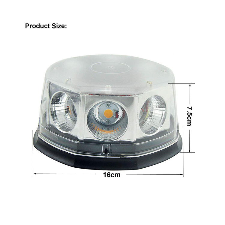 12V 24V safty amber white led strobe warning beacon lights for vehicles