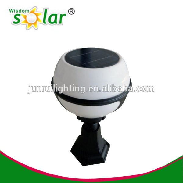 decorative led solar ball light for post cap