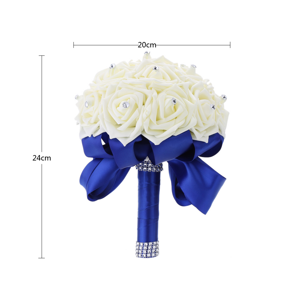 Beautiful Foam Roses Artificial Flower Bride Bouquet Party Decor Foam rose bouquet for Wedding decoration