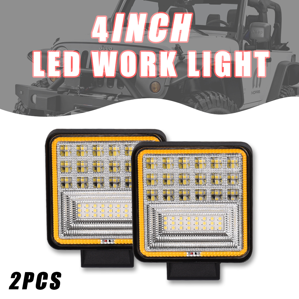 Hotsell Agricultural Vehicles 4X4 Offroad Forklift Truck Tractor 12V 24V New Led Work Light 63W Angel Eyes