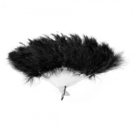 Hand Held Feather Fan for Party Burlesque Wedding Fancy Dress