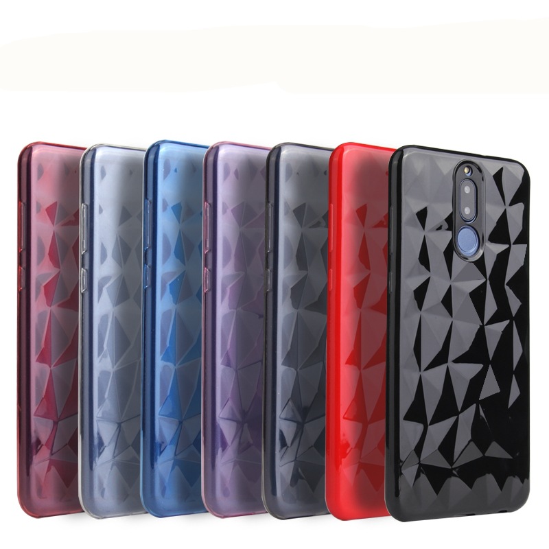shockproof diamond pattern wholesale transparent tpu phone case for Huawei honor 7A case