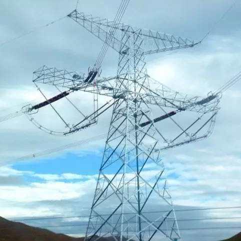 330KV Hot dipped galvanized electrical power transmission tower