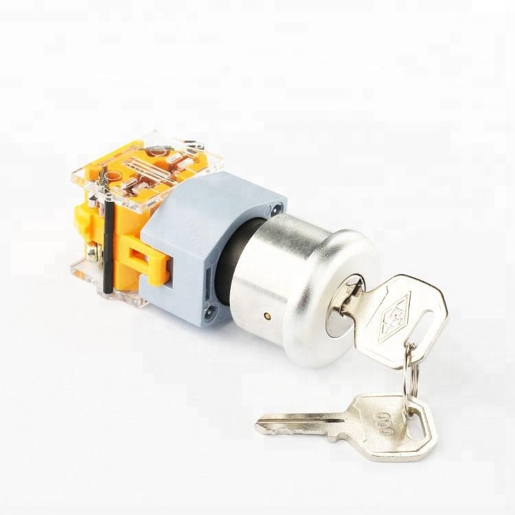 LA133 22mm 2 position key operated switch