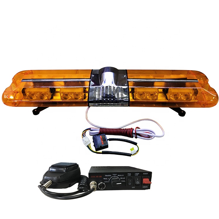 47 Inch full size  260W Amber  led  Light Bar with Siren Horn System speaker