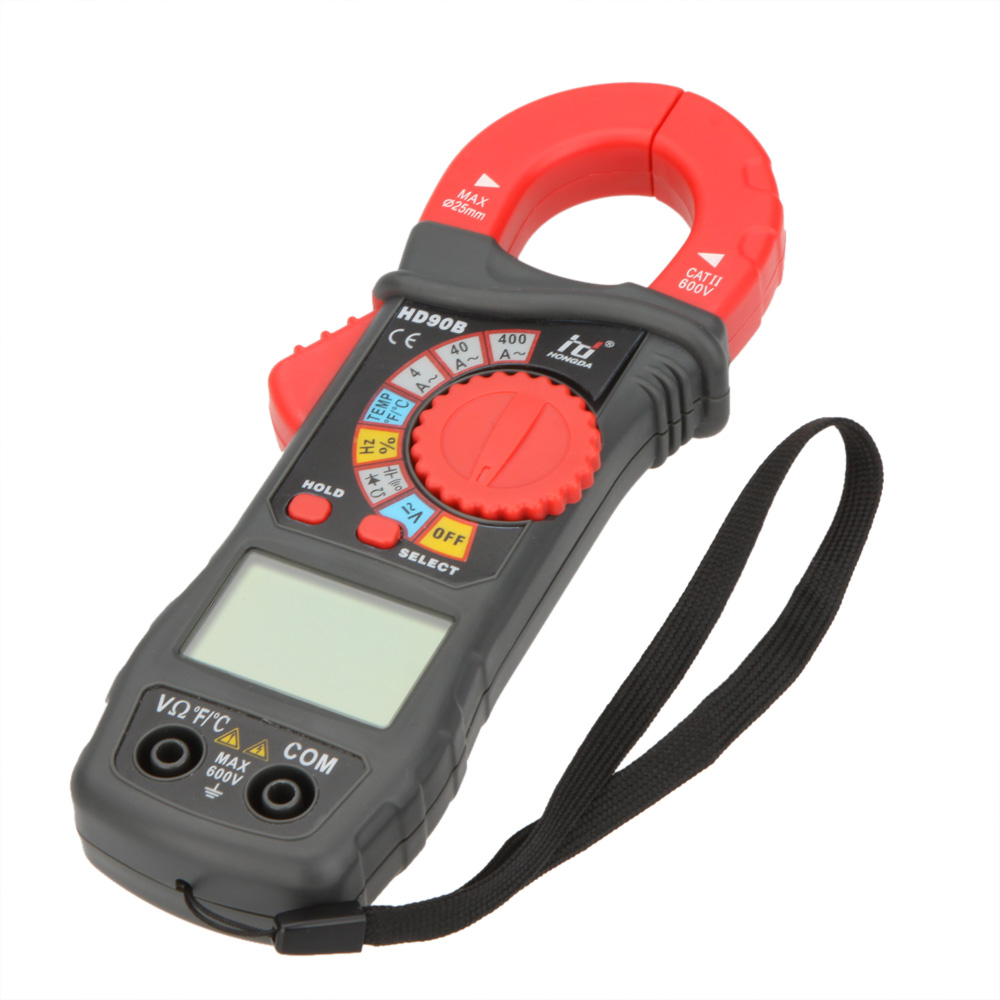 HD HD90B Auto Range Digital Clamp Meter multimeter Amp Volt Ohmmeter current tongs Frequency Capacitance tester Diagnostic-tool