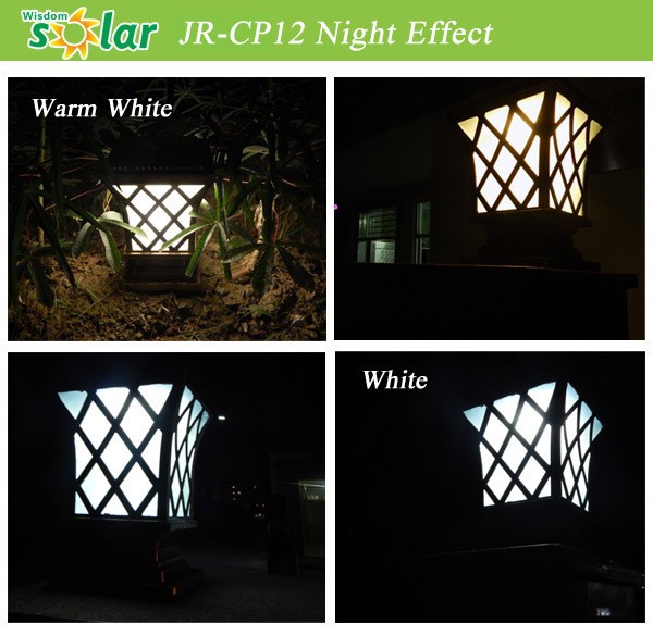 Chinese aluminum garden decorative led outdoor solar pillar lamp