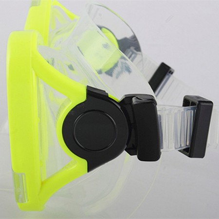 ALOMA Adult Diving Mask empered Glass Goggles lens Scuba Snorkeling Swimming Underwater Yellow