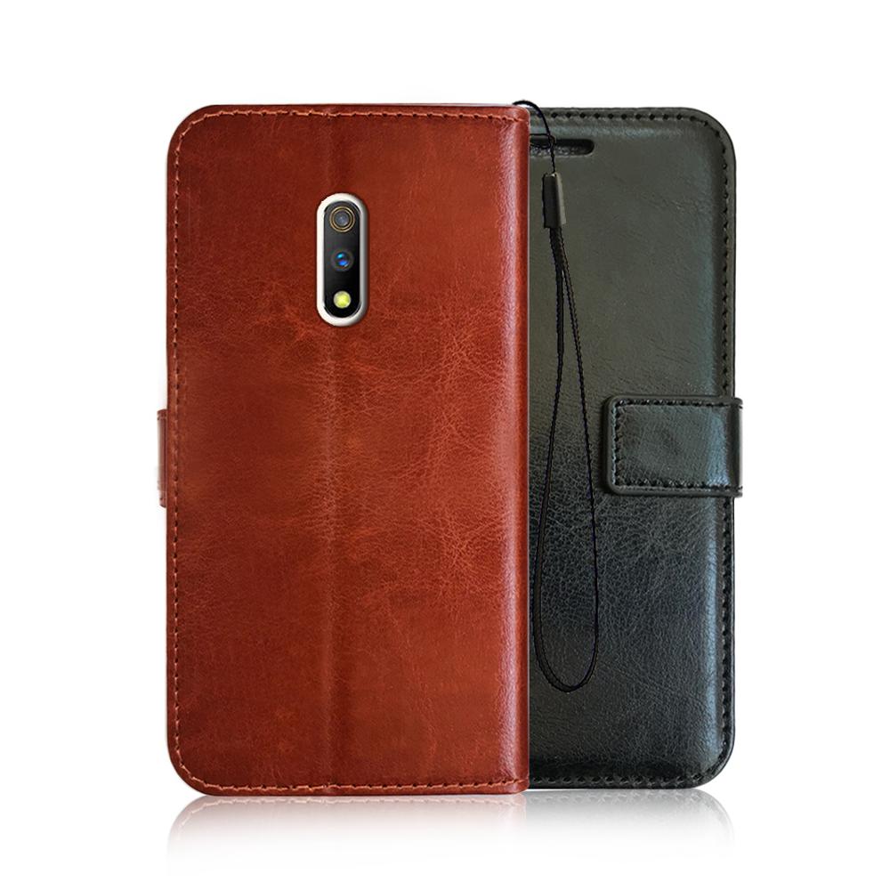 High Quality PU Leather Magnetic Flip Case for OPPO Realme X1 with stands Wallet Book Cell phone Case