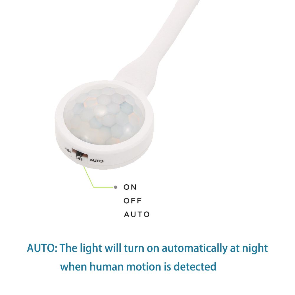 LED human PIR motion Sensor Light lamp 4LEDs DC5V SMD2835 USB Interface Desk light for Bedroom Pathway Bathroom Lamp Warm white