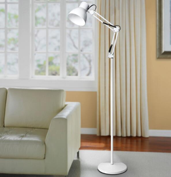 Metal floor lamp Iron floor lamp American long-arm floor lamp