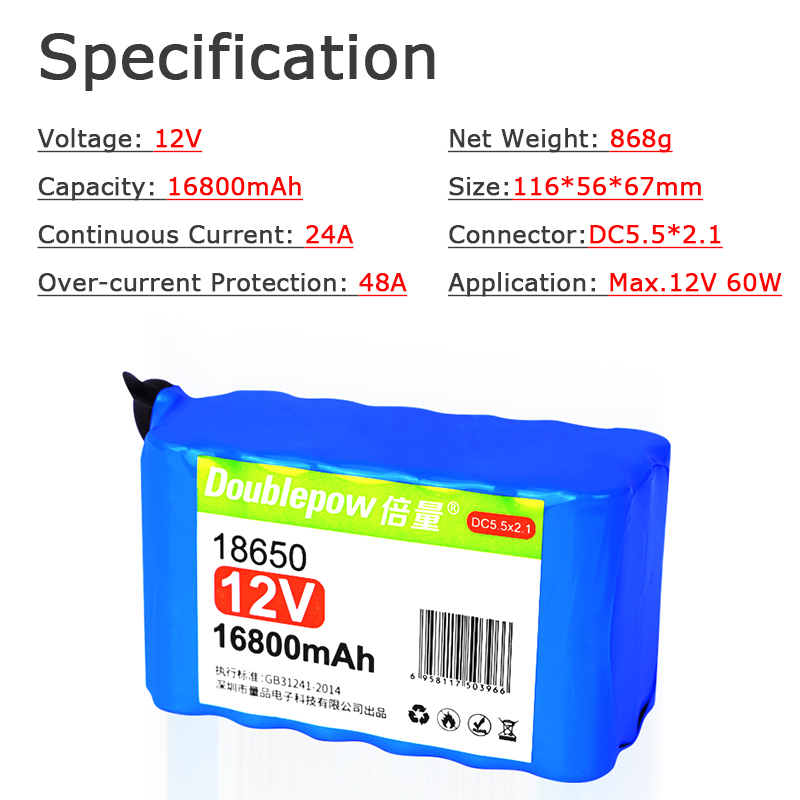 Custom size 18650 rechargeable lithium li ion 3S 2S battery pack