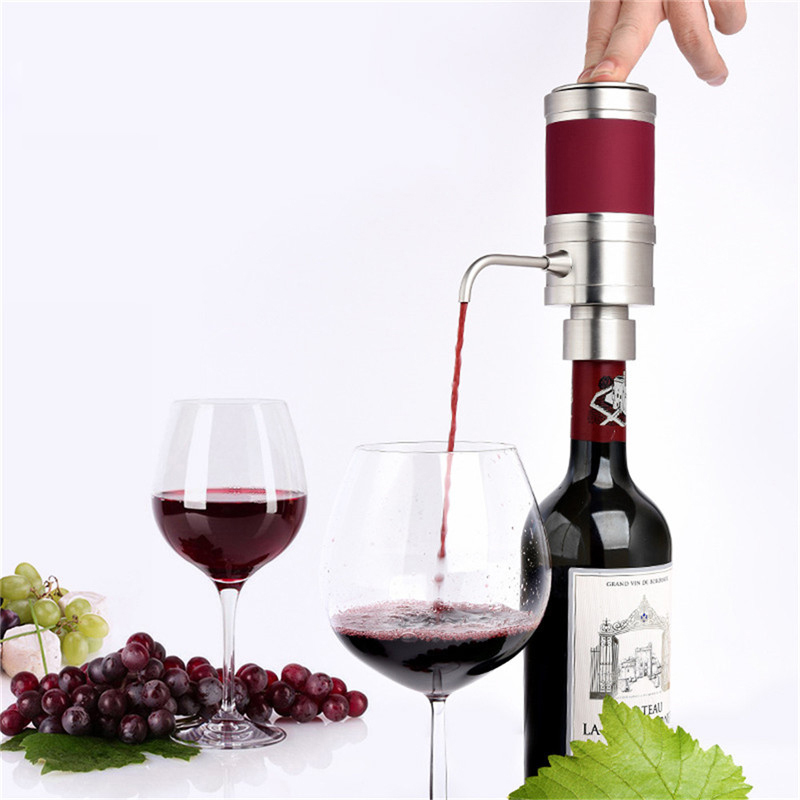 Portable Battery Electric Wine Aerator,Automatic Wine Decanter,Portable Wine Pourer