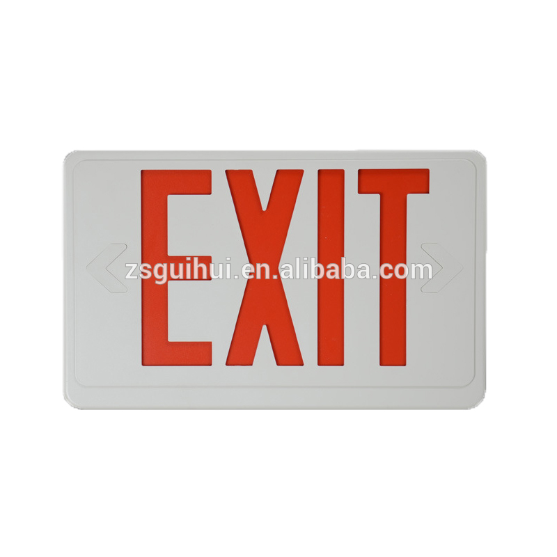 Outdoor home elevator battery operated rechargeable led work emergency exit sign lamp luminaire light