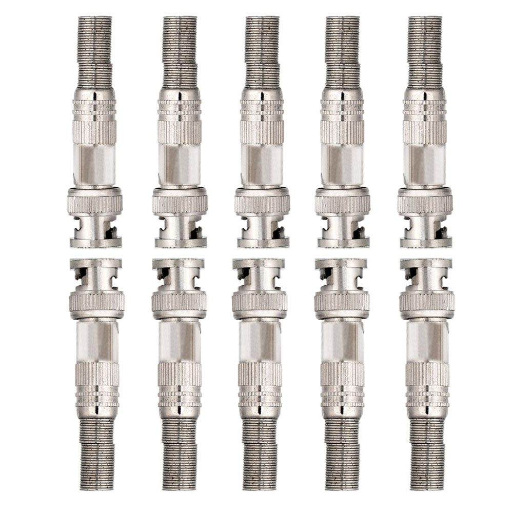 BNC Male RG59 Connector with Spring Solder Free kit for CCTV/DVR/AV Devices Accessories Tools