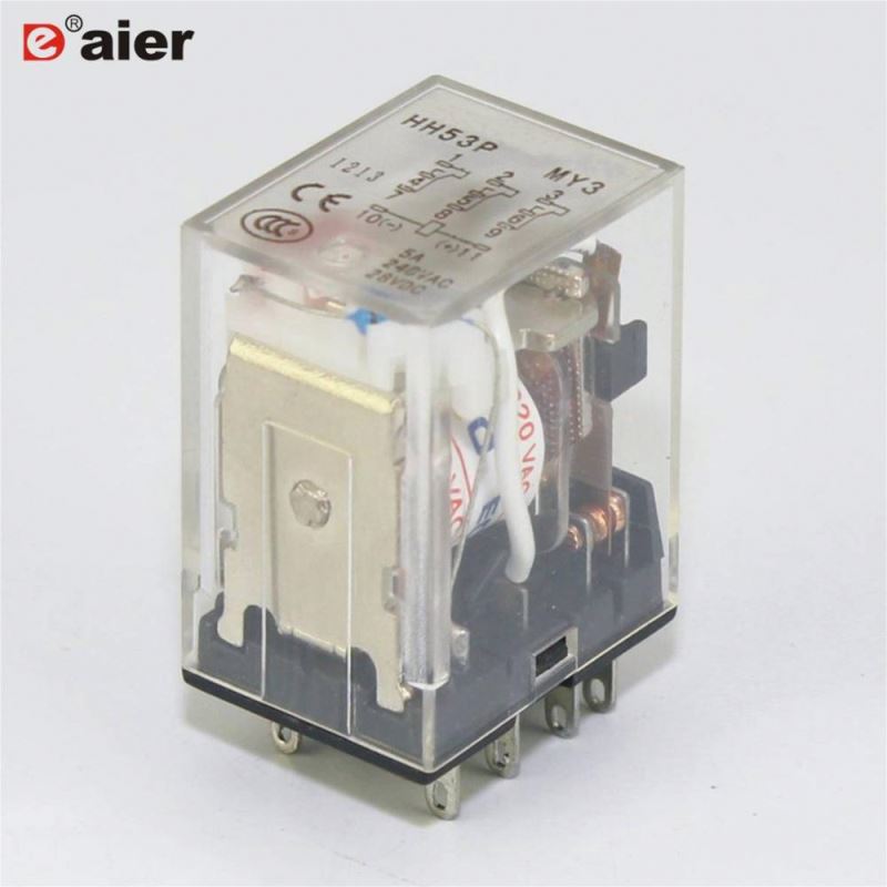HH53P SPDT 3Pole NONC 11pins Relay 12v 5a