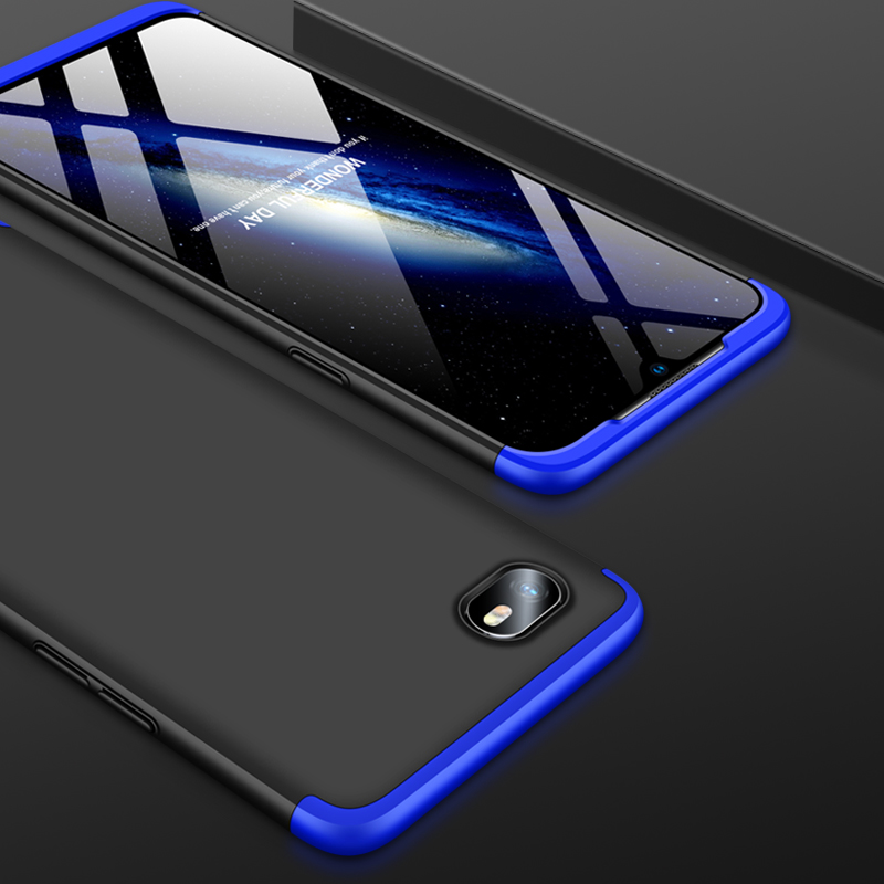360 Cover case for OPPO Realme C2 A1K, Removable 3in1 Hard PC Shield Back Cover Case for OPPO Realme C2 A1K phone cases