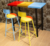 OEM Colorful Bar Set Furniture Wooden Bar Table Chairs