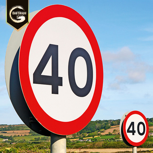 China factory price high quality triangle road sign board circle warning traffic sign