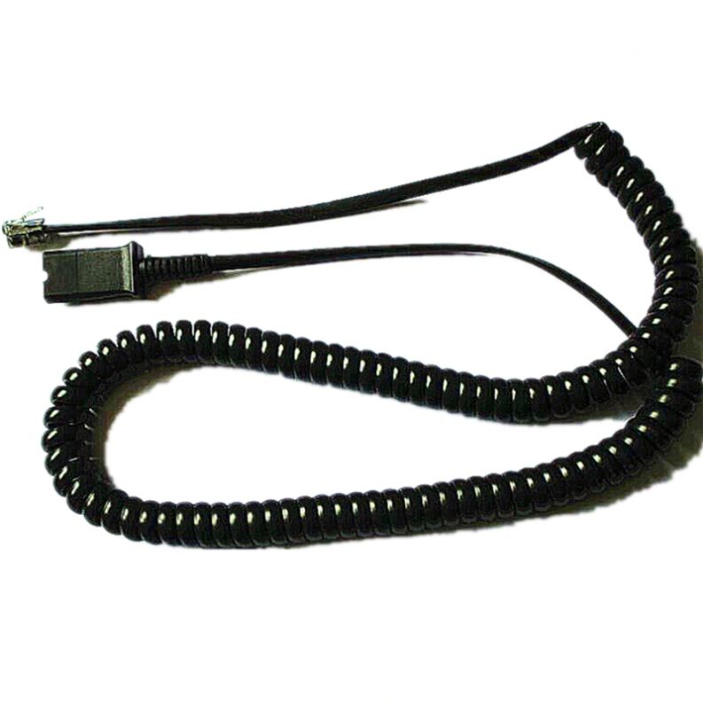 4-pin plug and connector Coiled phone cord with spiral cable telephone cords