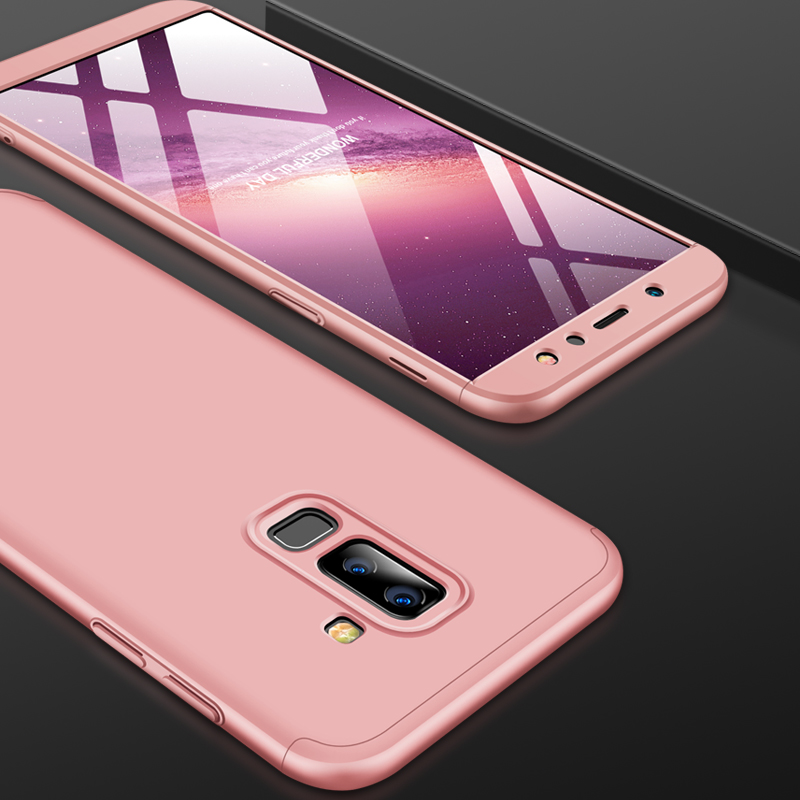 360 cover Removable 3in1 Hard PC Shield Back Cover Case for Samsung galaxy A6 Plus