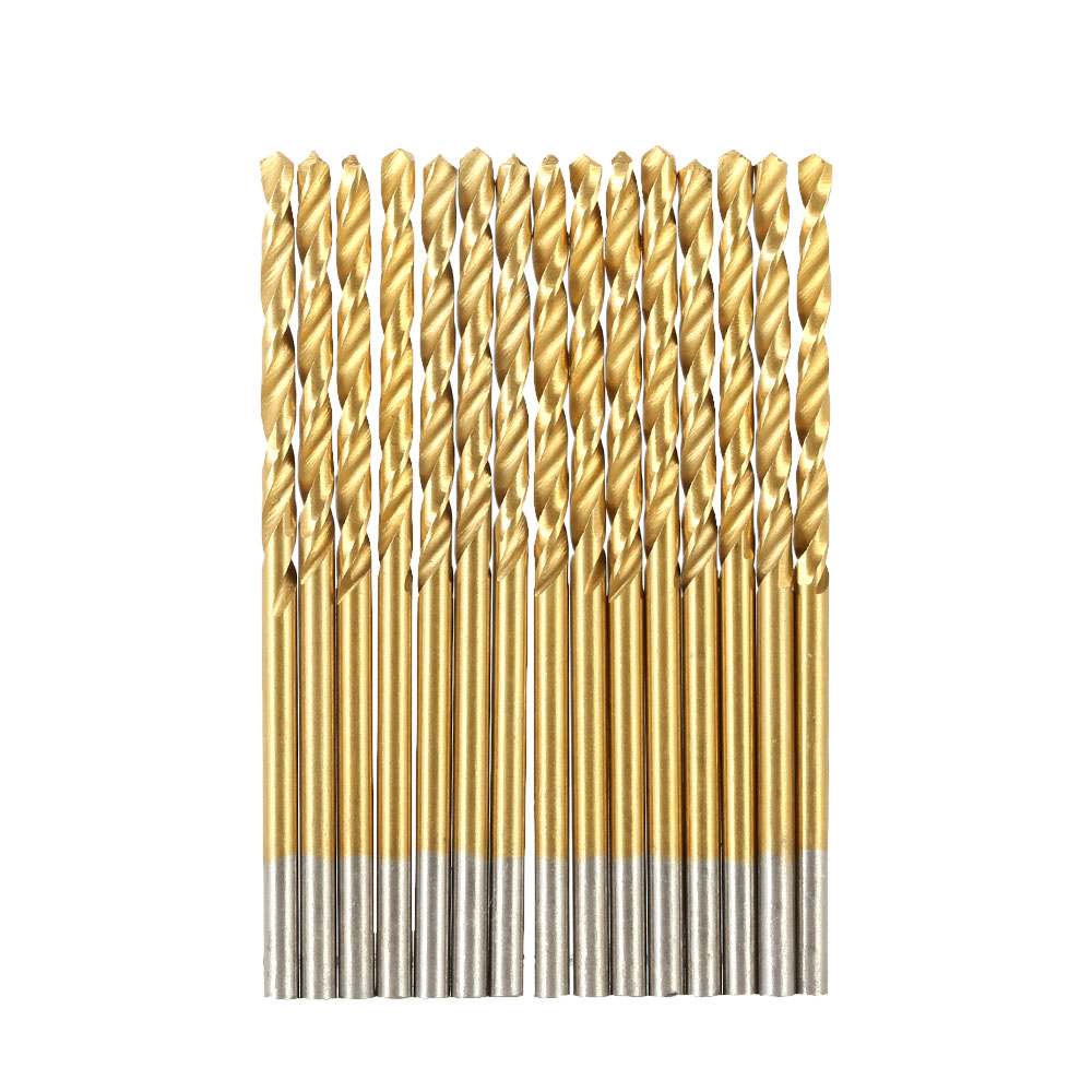 99pcs/set Titanium Coated HSS Twist Drill High Speed Steel Twist Drill Bits Tool Set Metric System 1.5mm-10mm