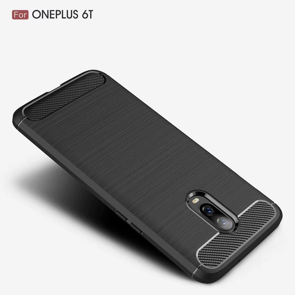 New Arrival Shockproof Carbon Fiber Case Cover for 1+6T TPU+PC case For oneplus 6T