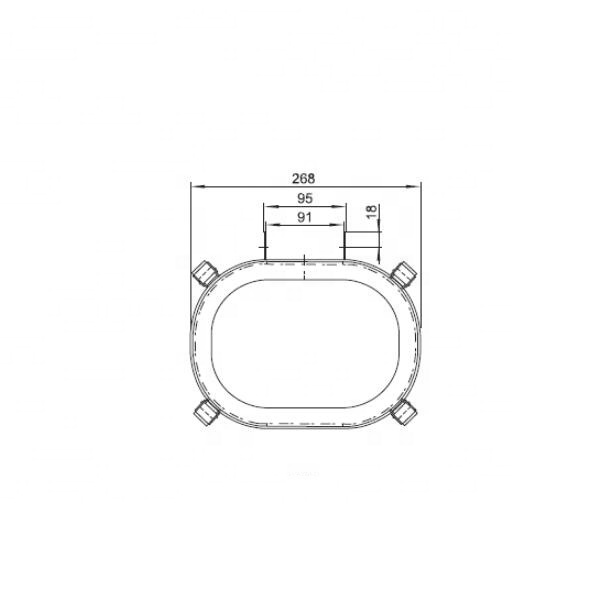 TG67A-L21 20W Stainless steel marine outdoor led flood light