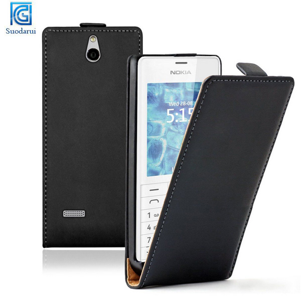 ULTRA SLIM Leather Flip Case Phone Cover Pouch for Nokia 515 Dual Sim