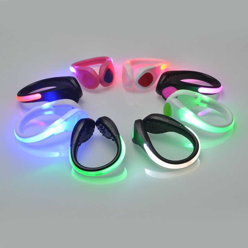 GOGR Promotion Multi- color Night Visible Running Safety LED Shoe Clip Light