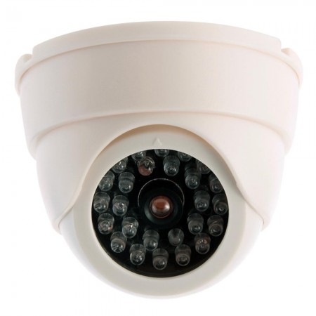 Dummy Fake Imitation Dome Home CCTV Security Camera LED