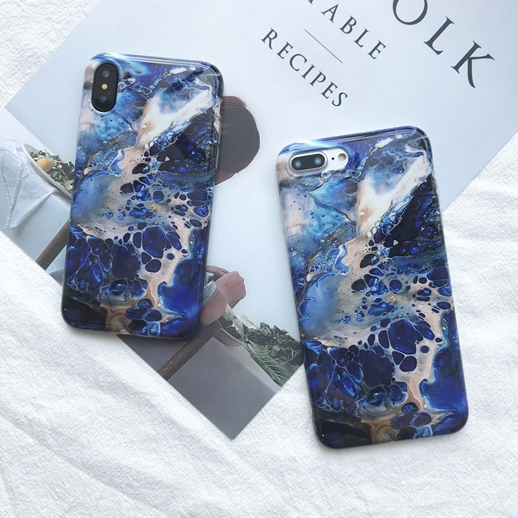 2018 New TPU Marble IMD Case for iPhone X , IMD Customized Phone Case for iPhone 8 7 6 Plus