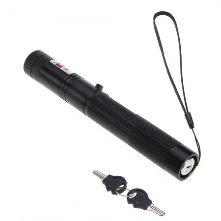 LT-303 Aluminum Alloy Red Laser Pointer Flashlight 650nm 5mw Laser -black