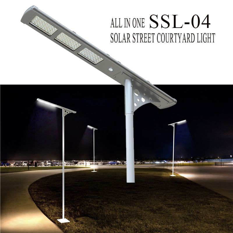 Outdoor waterproof solar lights 54 led street solar led with control