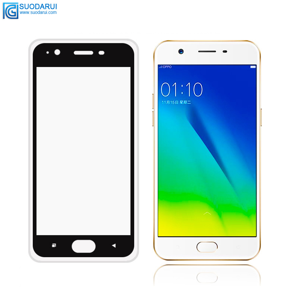 Tempered Glass Screen Protector for OPP O A5 A3S A57 Full Cover Glue 2.5D 9H film