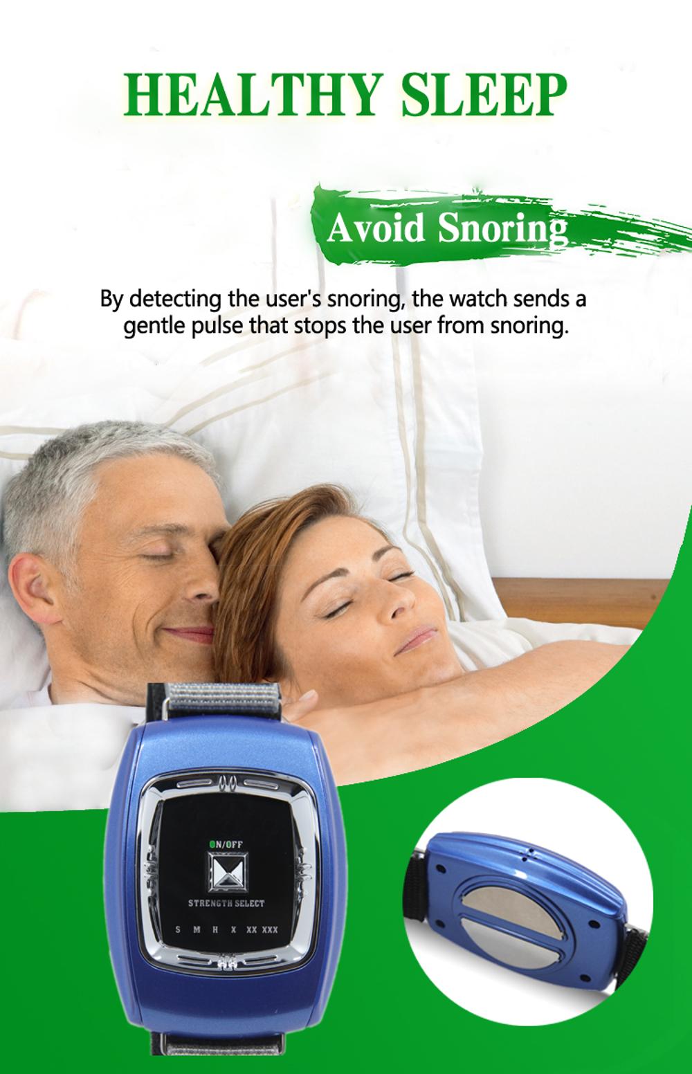 EMS Anti snoring Watch Anti Snore Wrist Watch sleep helping system stop to snore