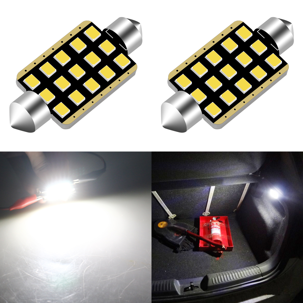 Factory Direct 12v Led Canbus  41mm Reading Light C5w Festoon  15smd 2835 Car Lamp Bulbs Wholesale