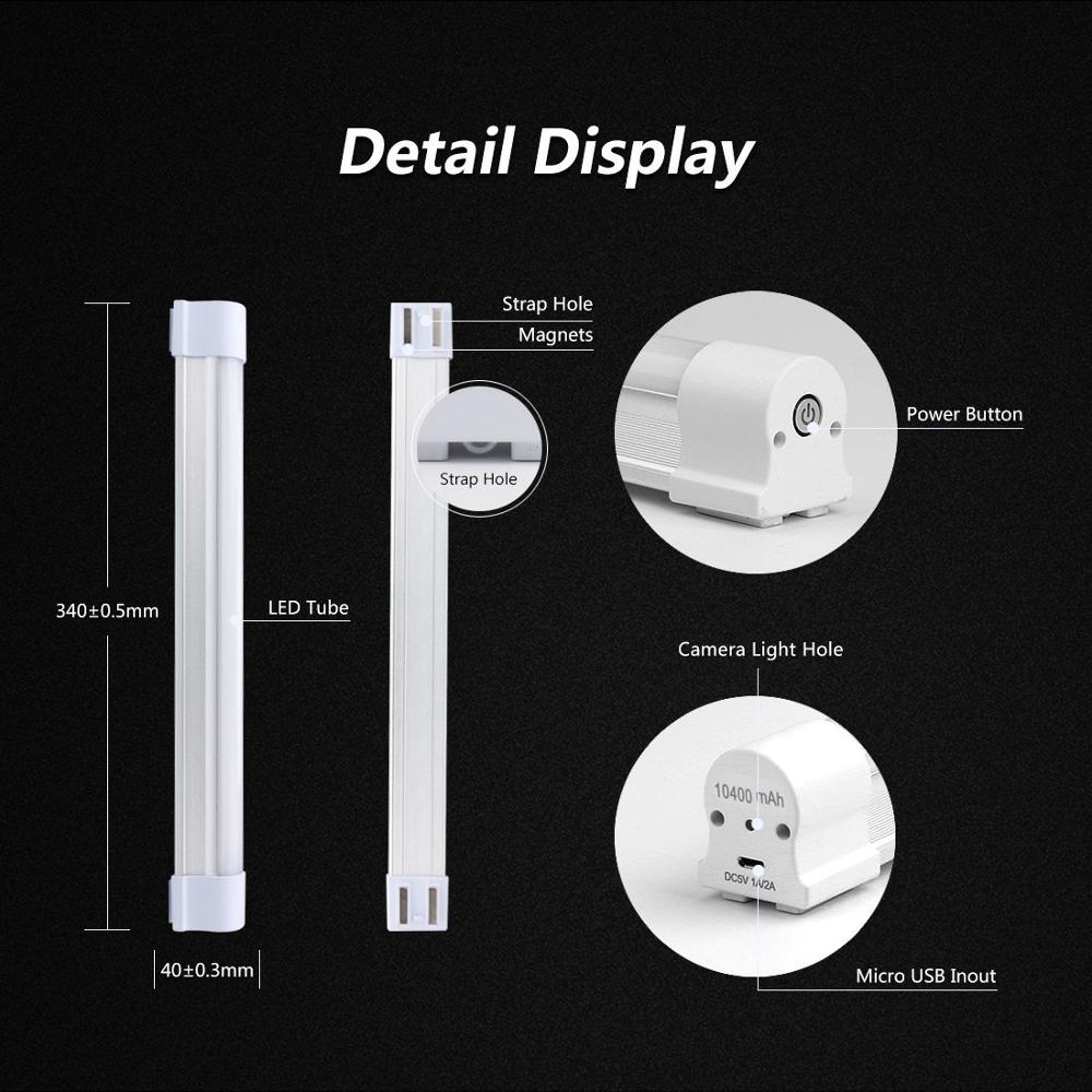 Wholesales Aluminum Plastic Cabinet Lamp USB Rechargeable Lithium Battery LED Magnetic Home Emergency Light