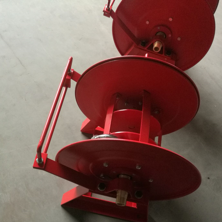 Floor type Manual Fire hose reel with 40m fire hose with hand crank