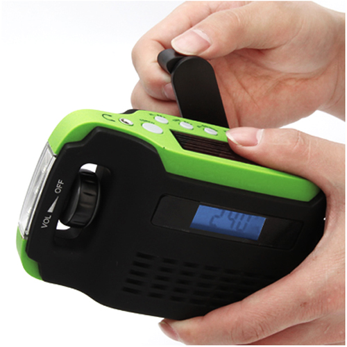 Emergency Hand Crank Torch AM FM Portable Radio