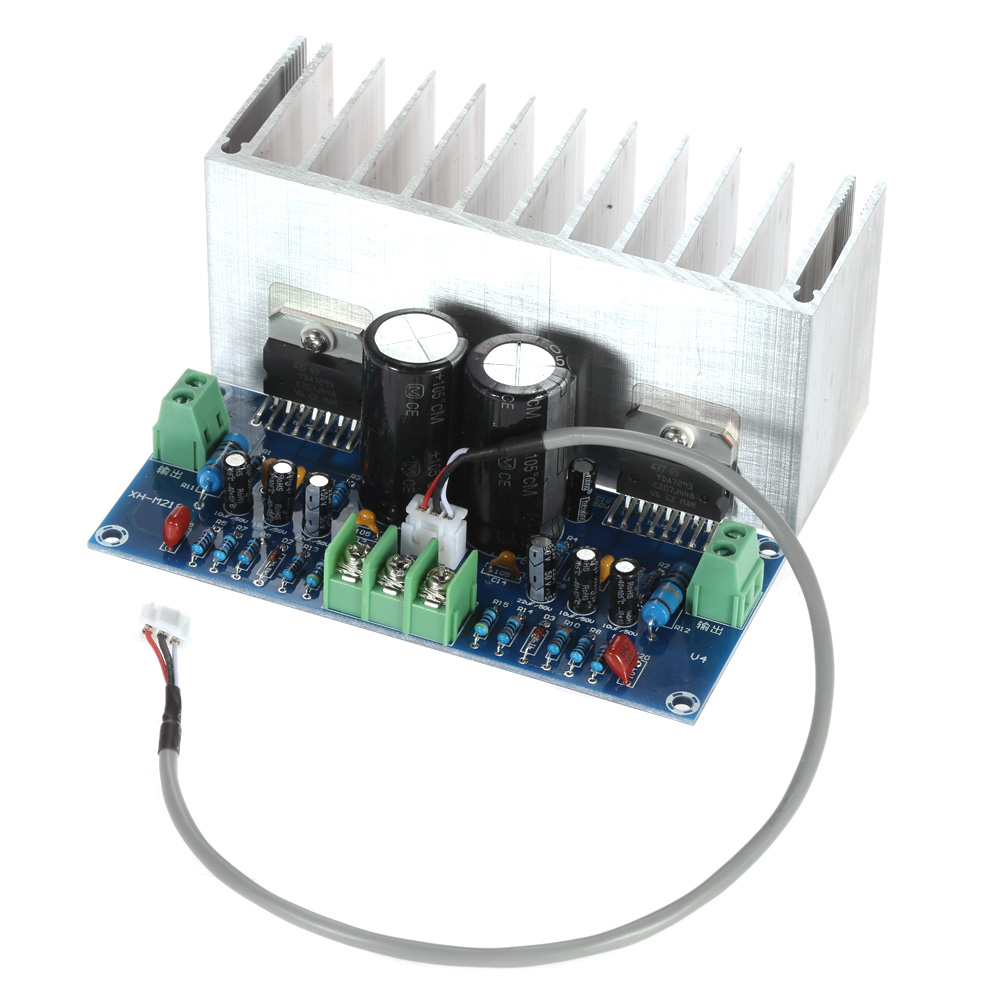 New Upgrade TDA7293*2 2-Channel Power Amplifier Board 100W+100W Analogue Stereo Audio Amplifier Board 2.0 with Cable HIFI