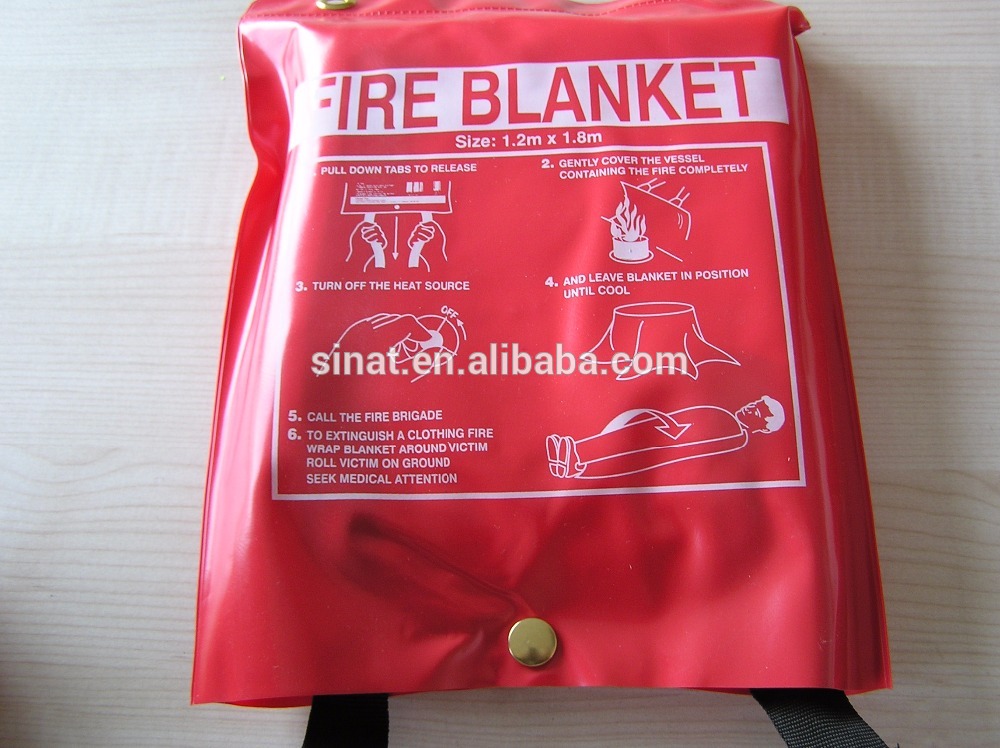 100% Fiberglass material Fire protection blanket