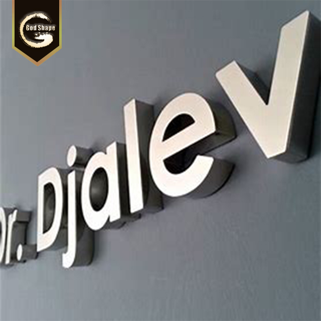 Factory Stainless Steel Customer Made 3D Letter Signs Advertising Metal Sign Channel Letter