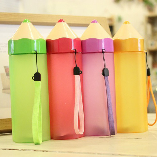 High-quality plastic water bottles,BPA free drinking bottles in pencil shape,wholesale plastic drink bottle